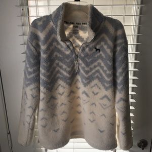 PINK Sherpa Pullover